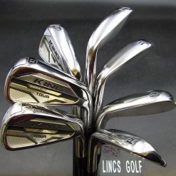 Set Of 7 X Cobra King Tour Irons 4-PW Stiff Steel Shafts Golf Pride Grips