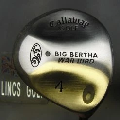 Callaway Big Bertha War Bird S2H2 4 Wood Regular Graphite Shaft Golf Pride Grip