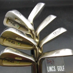 Set Of 7 X Ping S58 Green Dot Irons 4-PW Stiff Steel Shafts Ping Grips